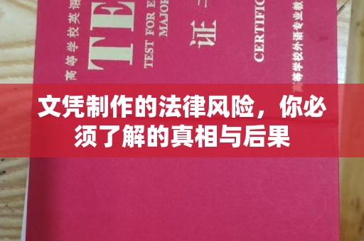米林文凭制作的法律风险，你必须了解的真相与后果